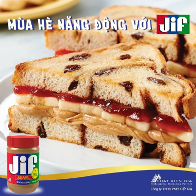 Bơ Đậu Phộng Mịn Jif 454g - Nhập Khẩu Mỹ | Jif Creamy Peanut Butter 454g