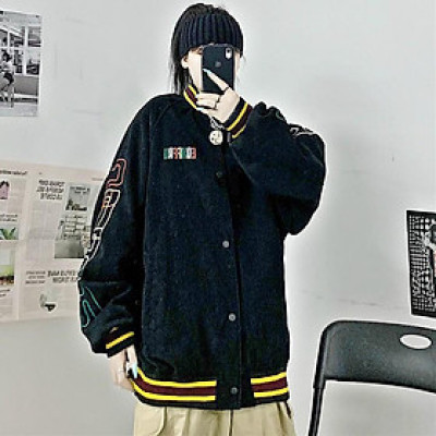 ÁO KHOÁC KAKI NHUNG GÂN Thêu EOHFFU (M2840 - Kèm Ảnh Thật)