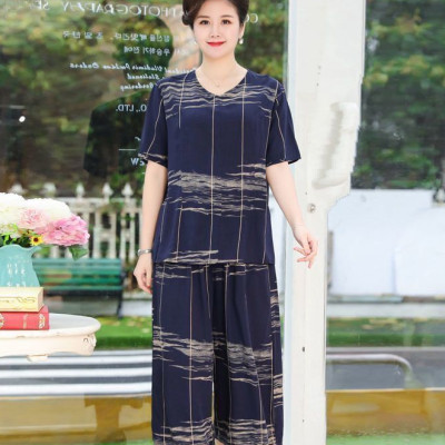 Đồ bộ trung niên cho bà cho mẹ, chất liệu mát, thấm hút mồ hôi, đồ bộ nữ kiểu set đi chơi , bộ đồ trung niên TN01