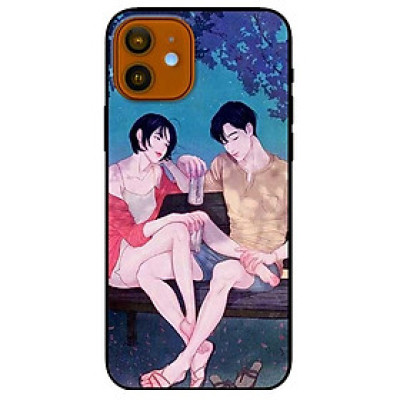 Ốp lưng dành cho Iphone 12 - 12 Pro mẫu Cặp Đôi Chill