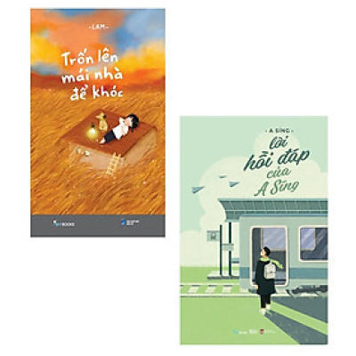 Sách - Combo 2 Cuốn: Trốn Lên Mái Nhà Để Khóc + Lời Hồi Đáp Của A Síng - AZ Việt Nam