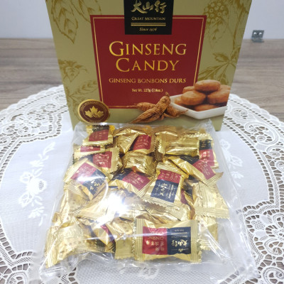Kẹo Nhân Sâm Great Mountain Canada 227gr/ Hộp