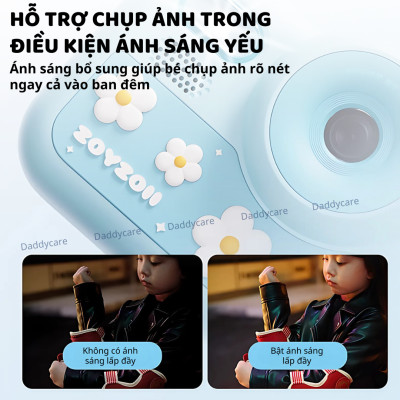 Máy ảnh cho bé trai bé gái chụp hình mini kèm thẻ nhớ hàng chính hãng Zoyzoii Kids Camera E28