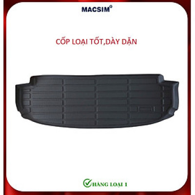 Thảm lót cốp xe ô tô Hyundai Custin Nhãn hiệu Macsim chất liệu nhựa TPE cao cấp màu đen
