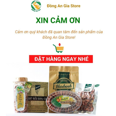 Hạt điều rang củi gói hút chân không Hải Bình 500g