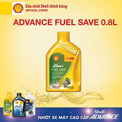 Nhớt Xe Máy Tiết Kiệm Nhiên Liệu Shell Advance Fuel Save 10W30 800ml Tổng Hợp Toàn Phần Chính Hãng
