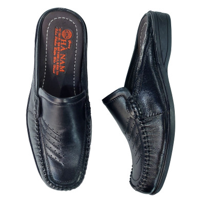 Dép bít mũi nam da bò thật HÀ NAM cao cấp GSB2049