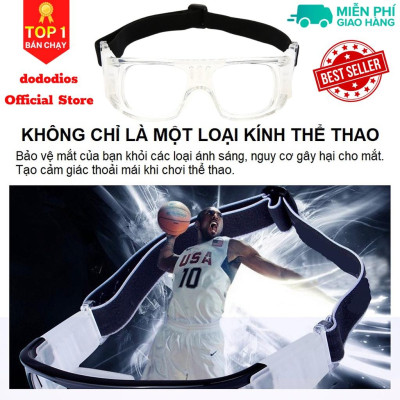 Trong Suốt Kính Bảo Vệ Chơi Thể Thao, Bóng Rổ, Bóng Đá Chống Sương Mù, Mồ Hôi Cao Cấp - Có Thể Lắp Mắt Kính Cận dododios