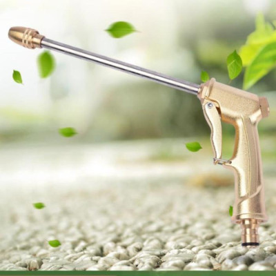  Bộ dây vòi xịt nước rửa xe, tưới cây . tăng áp 3 lần, loại 20m 206701-3 đầu đồng, cút nối vàng
