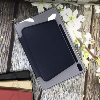 Bao da cho Samsung Galaxy Tab S9 Plus hiệu Onjess lưng silicon gấp tam giác tắt mở màn tự động cao cấp - Hàng nhập khẩu