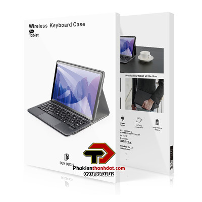 Bao da kèm bàn phím cho SamSung Galaxy Tab S6 Lite 2024 chính hãng Dux Ducis có bàn di chuột TrackPad - Hàng chính hãng 