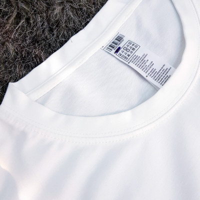 Áo thun nam nữ 80% Cotton White13