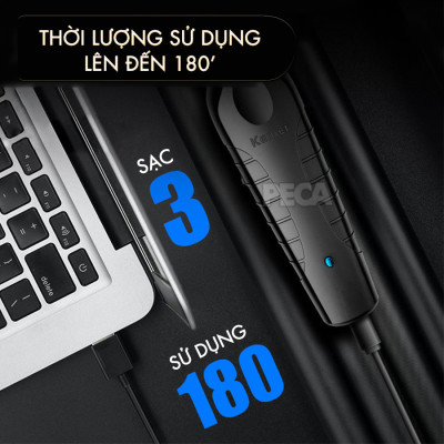 Tông đơ chấn viền Kemei KM-2299 lưỡi cắt mạ carbon cao cấp công suất 5W - Chính hãng