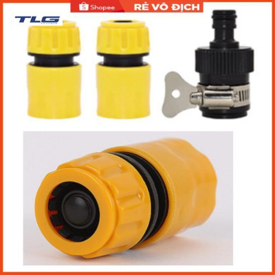 Bộ dây vòi xịt nước rửa xe, tưới cây . tăng áp 3 lần, loại 7m, 10m 206318 đầu đồng, cút,nối đen