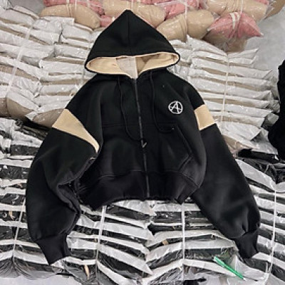 Áo khoác nỉ nỉ dệt dày túi trong xitin ngộ nghĩnh-A2123