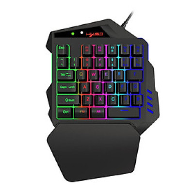 Bàn phím một tay HXSJ V500 Streaming Ribbon với USB Converter Giao diện Flow Color Light