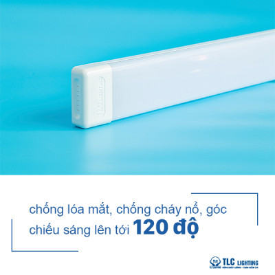 Đèn LED Tuýp Hộp S8 1m2 - 0,6m TLC Lighting 14W, 27W, 54W, 68W - Tiết kiệm điện, không nhấp nháy - Ánh sáng Trắng/Vàng - Hàng chính hãng
