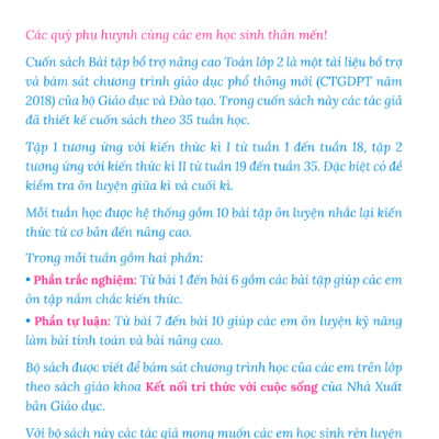 Sách - Bài Tập Bổ Trợ Nâng Cao Toán Lớp 2 – Tập 2 (MC)