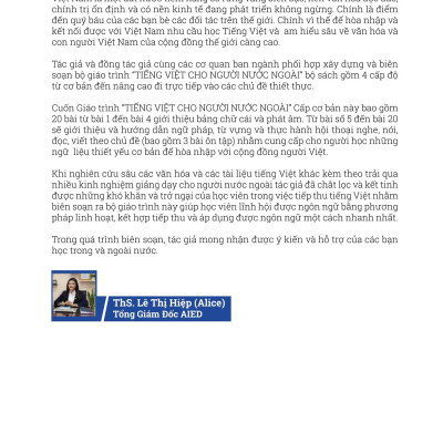 Tiếng Việt Cho Người Nước Ngoài - Chương Trình Sơ Cấp - Tái Bản Lần 1 (Kèm CD)