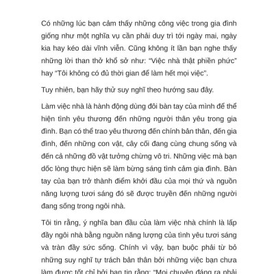 Bí Quyết Tối Giản Cho Người Bận Rộn - Đừng Để Việc Nhà Trở Thành Gánh Nặng Của Bạn - Dọn Nhà