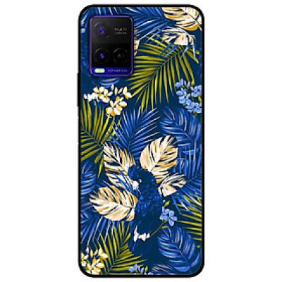 Ốp lưng dành cho Vivo Y21 - Vivo Y21s mẫu Họa Tiết Hoa Xanh Dương