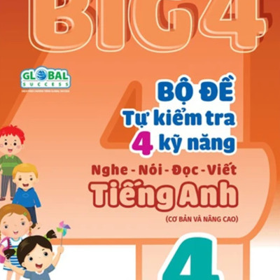 Combo Big 4 Bộ Đề Tự Kiểm Tra 4 Kỹ Năng Nghe - Nói - Đọc - Viết Tiếng Anh Lớp 4 (Bộ 2 Cuốn)  - MEGA