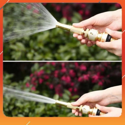 ️Evoucher Bộ dây vòi xịt nước rửa xe,tưới cây , tăng áp 3 lần, loại 3m,5m 206587 đầu đồng,cút đồng,nối đồng+  đai
