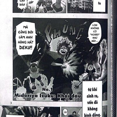 Sách - My Hero Academia - Học Viện Siêu Anh Hùng - Tập 1 - Midoriya Izuku - Khởi Đầu (Tái Bản 2025)