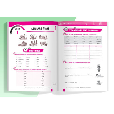 Sách Big 4 bộ đề tự kiểm tra 4 kỹ năng Nghe - Nói - Đọc - Viết tiếng Anh (cơ bản và nâng cao) lớp 8 tập 1 (Global) MG