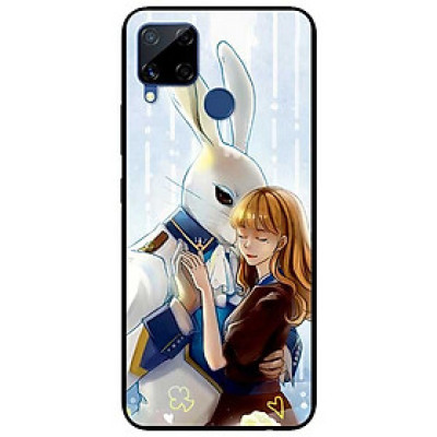 Ốp lưng dành cho Realme C15 mẫu Thỏ Và Cô Gái