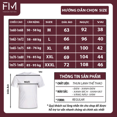 Áo thun nam cổ tròn tay ngắn, chất thun lạnh mềm mát, thấm hút mồ hôi, thoải mái vận động – FORMEN SHOP – FMTY002