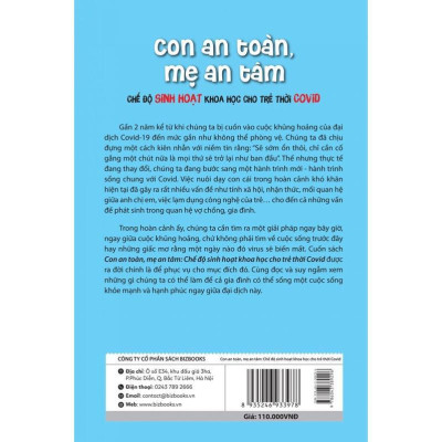 Sách - Con An Toàn Mẹ An Tâm – Chế Độ Sinh Hoạt Khoa Học Cho Trẻ Thời Covid - MCBooks