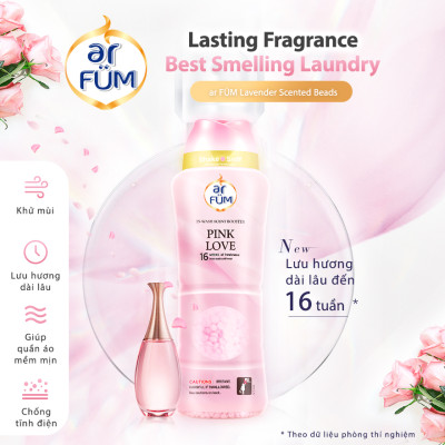 Combo 2 Hạt Xả Thơm Quần Áo Arfum Lưu Hương Tới 16 Tuần, Làm Mềm Vải Và Chống Tĩnh Điện (250gr/Chai)- 2 mùi hương