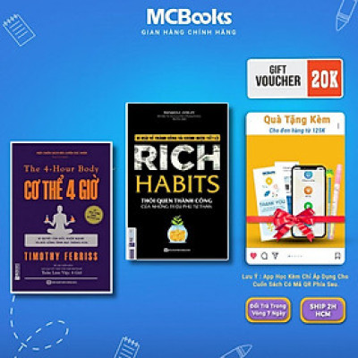 Sách - Cơ Thể 4 Giờ + Rich Habits - Thói Quen Thành Công Của Những Triệu Phú Tự Thân - MCBooks