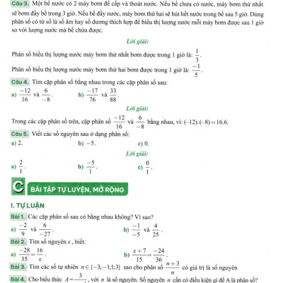 Giải Bài Tập Và Học Tốt Toán 6 - Tập 2 (Theo Sách Giáo Khoa Chân Trời Sáng Tạo)_MEGABOOK