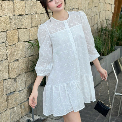 Đầm nữ dài tay sang chảnh trẻ trung thích hơp dạo phố Mari Miều Est.2013