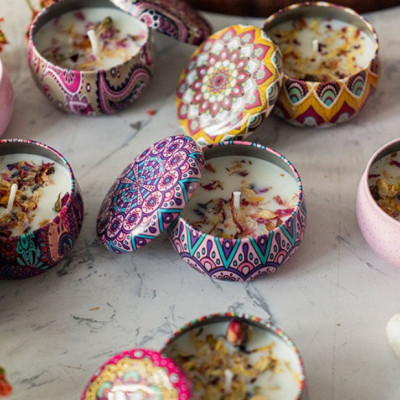 Sáp Nến Thơm Đốt Phòng/Nến Hoa Thơm Hoa Khô Thiên Nhiên An Toàn Cho Sức Khỏe PaKaSa - Chính hãng