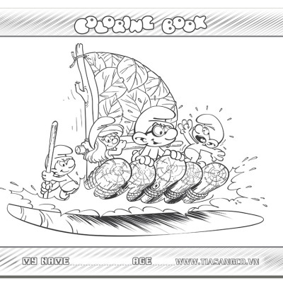 Xếp hình Tia Sáng  Xì Trum  (30 Mảnh Ghép) - Tặng kèm tranh tô màu cho bé