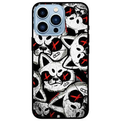 Ốp lưng dành cho Iphone 13 Mini - Iphone 13 - Iphone 13 Pro -  Iphone 13 Pro Max - Mèo Trắng Đỏ Dữ