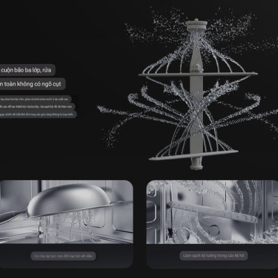Máy Rửa Chén Bát Xiaomi Mijia S1 12 Bộ – Khử Trùng 99,9% Tiêu Thụ Nước Ít Hơn 85% Rửa Tay, Kết Nối App Xiaomi - Hàng Nhập Khẩu
