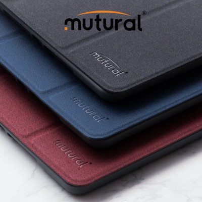 Bao da Ipad 10.2 (Thế hệ 7 – 2019) hiệu Mutural _ Màu xanh_ Hàng nhập khẩu