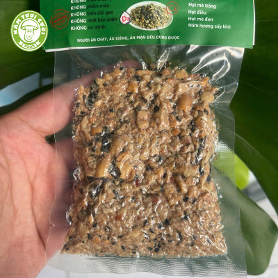 Muối Mè Hạt Vị Hải Sản Thuần Chay 50g Nấm Tươi Cười