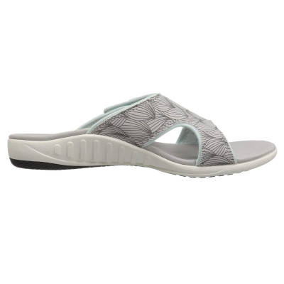 Dép quai ngang sức khỏe nữ Spenco Kholo Wave Grey - ôm vòm chân, giảm đau cổ chân, gối, lưng