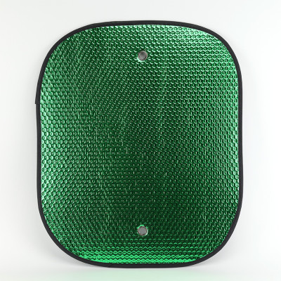 Combo 2 Tấm Che Nắng Ô Tô Xốp Cách Nhiệt Tròn Lớn Màu Lá Phủ Bạc CIND CD-C043 (44x52cm) - Nhập Khẩu Chính Hãng