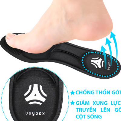 2 cặp lót giày cao gót đa năng 4D cực êm chân, chống thốn gót chân và thấm hút mồ hôi - buybox - BBPK56