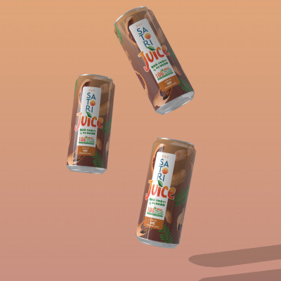 Pack 2 vị nước ép trái cây Satori Juice Ổi + Me - 250ml (pack/ 6 lon)