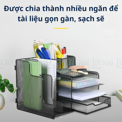 [KỆ TÀI LIỆU ĐA NĂNG] Kệ để hồ sơ tài liệu giấy tờ có nhiều ngăn để tài liệu,bút, thước, ghim bấm, tạp chí Dành cho văn phòng công sở