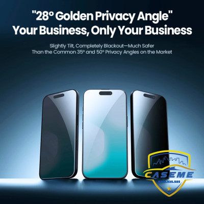 Kính cường lực chống nhìn trộm Nillkin dành cho iPhone 17, iPhone Air, iPhone 17 Pro, iPhone 17 Pro Max kèm khung trợ dán  - Hàng chính hãng