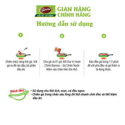Xốt Gia Vị Hoàn Chỉnh BARONA Gà Chiên Nước Mắm 80g