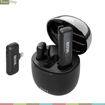 Boya BY-WM3T-U2 / BY-WM3T-D2 - Micro Cài Áo Không Dây 2.4GHz Cho Điện Thoại IOS, Android , Sử Dụng 10 Giờ , Phạm Vi Thu 100m - Hàng chính hãng